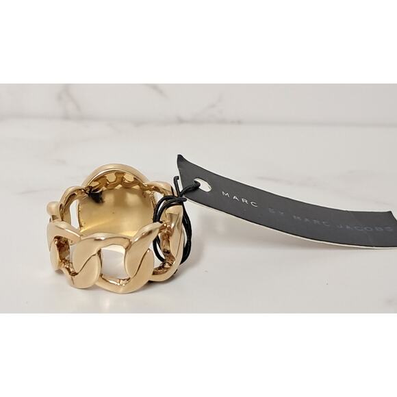 NEW Marc Jacobs Gold Statement Ring - Picture 2 of 4